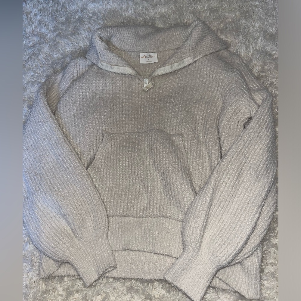 Quarter zip sherpa